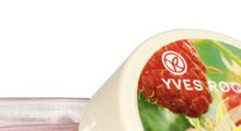 Balsam z wyciągiem z malin bio, Yves Rocher. Zawiera m.in. masło shea, olej rycynowy, olejek jojoba i olejek z migdałów. Cena 11,90 zł