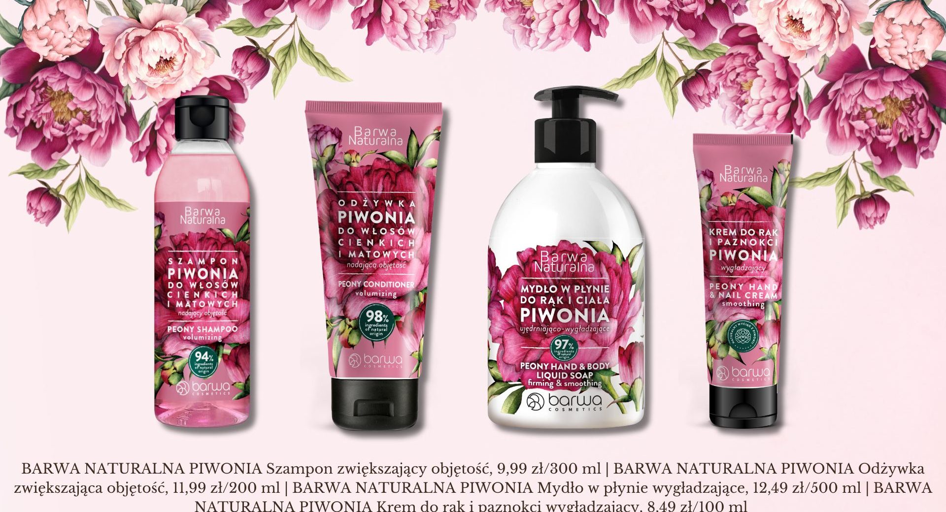 W OGRODZIE URODY – BARWA NATURALNA Z EKSTRAKTEM Z PIWONII